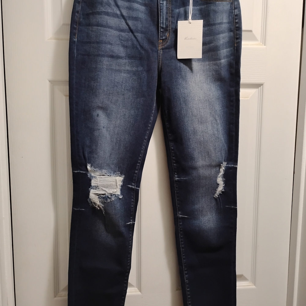 KanCan Blue Skinny Distressed Jeans